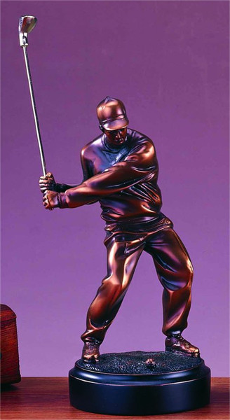 Decorative Golfer Statue Large After the Swing Classical Artwork